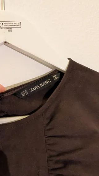 Vestido Zara Basic Marrón