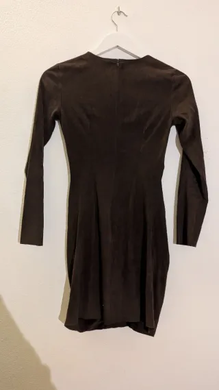 Vestido Zara Basic Marrón