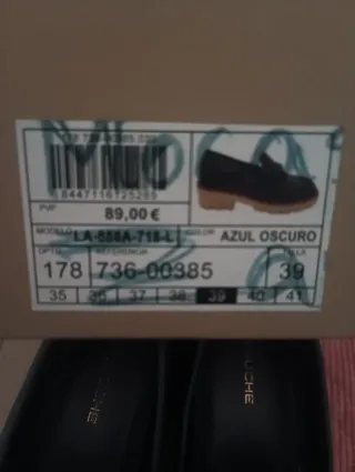 Mocasines Latouche azul marino con Hebilla