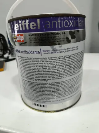 2'5l Esmalte antioxidante Eiffel GRIS Ral 7040