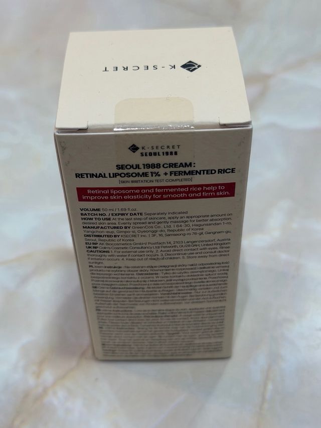 K-Secret Seoul 1988 Crema Retinal Arroz