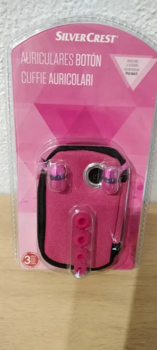 Auriculares y funda para iPod nano