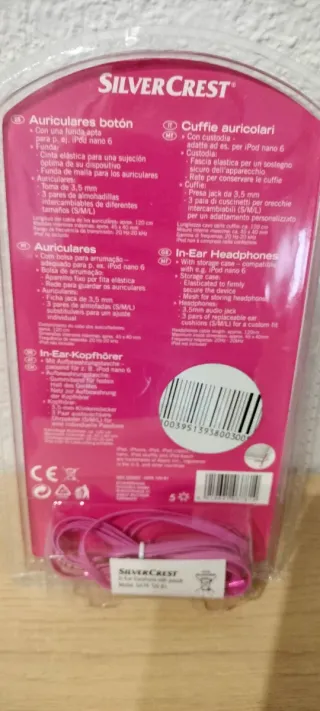 Auriculares y funda para iPod nano