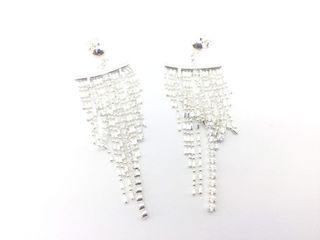 pendientes plata 925mm con piedra con circonita