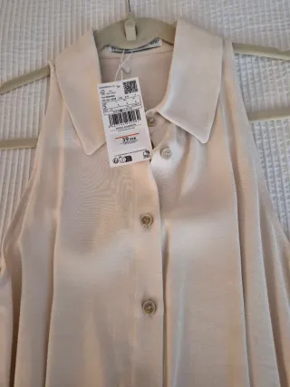 Mono corto Mango beige Talla XS