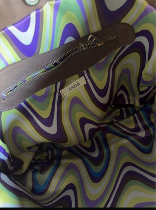 Borsa NANA' italian heart con manici in bambù