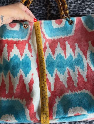 Borsa NANA' italian heart con manici in bambù