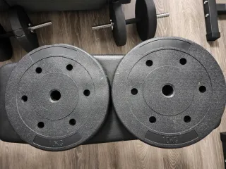 Pack 2 Discos Mancuernas/barras 10kg 25mm