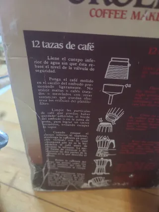 Cafetera Oroley 12 tazze vintage