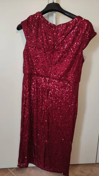 Vestito Ever Pretty pailettes bordeaux