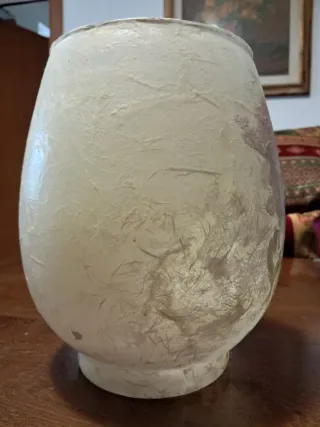 Vaso decorato decoupage fiori