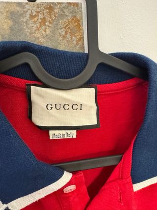Polo Gucci Rojo Talla M Made in Italy
