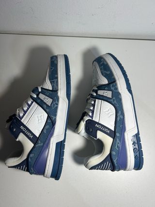 Zapatillas Louis Vuitton Trainer Azules y Blancas
