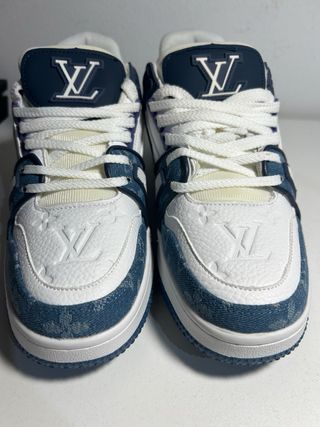 Zapatillas Louis Vuitton Trainer Azules y Blancas