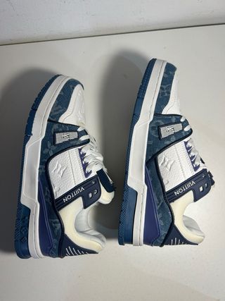Zapatillas Louis Vuitton Trainer Azules y Blancas