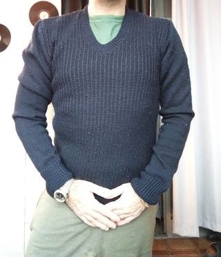 Maglione Rifo Lana & Cashmere Blu V-Neck M