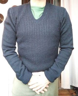 Maglione Rifo Lana & Cashmere Blu V-Neck M