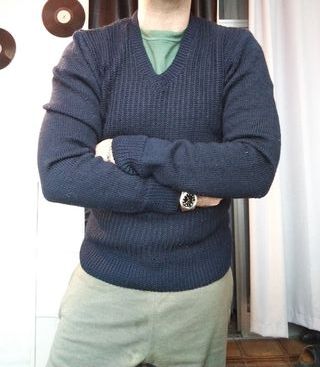 Maglione Rifo Lana & Cashmere Blu V-Neck M