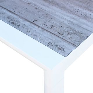 Tavolo da Esterno in Alluminio Piano in Ceramica