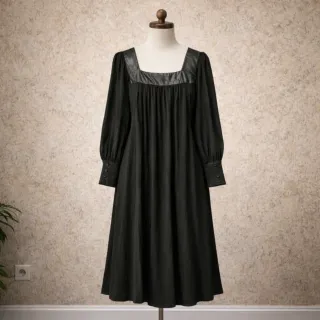 Vestido Midi Maje Negro Talla M