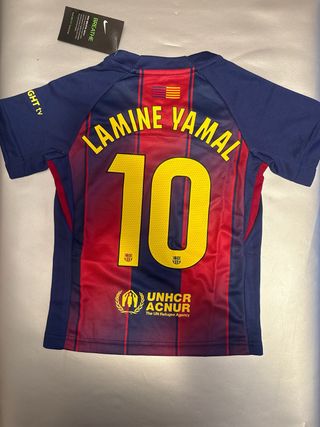 Camiseta Infantil FC Barcelona Lamine Yamal Talla