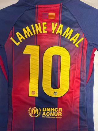 Camiseta Infantil FC Barcelona Lamine Yamal Talla