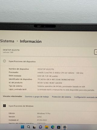 Dell Latitude 7300 i5 / 8Gb / 256Gb SSD
