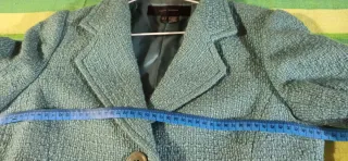 Americana vestir azul verdoso