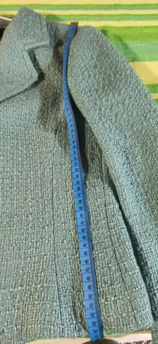 Americana vestir azul verdoso