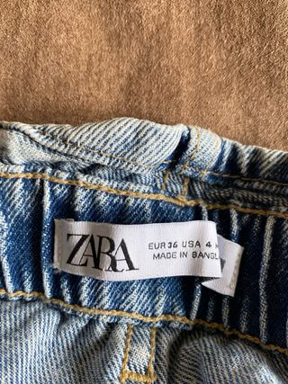 Shorts Zara tiro alto cintura elástica
