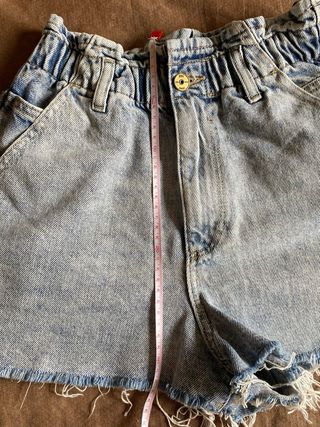 Shorts Zara tiro alto cintura elástica