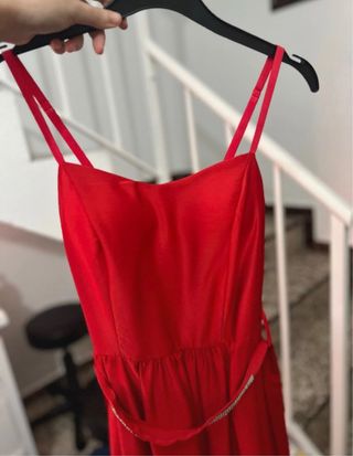 Vestido rojo para Mujer largo con abertura