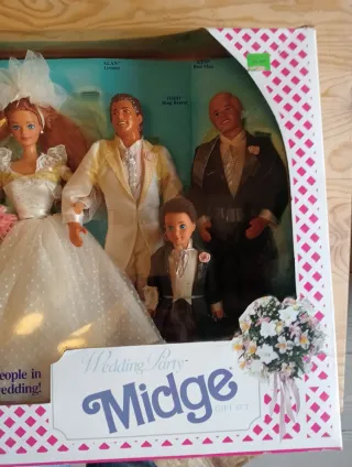 Set regalo Barbie Matrimonio Midge anni '90 vintage