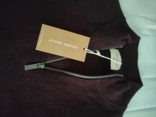 Jersey Burdeos con cremallera