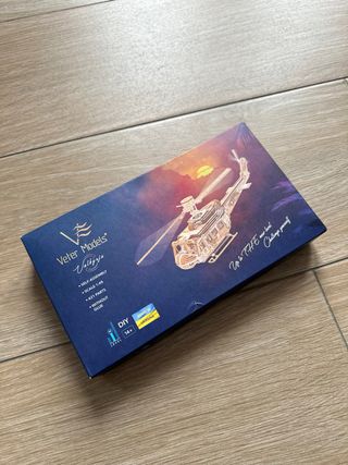 Maqueta Helicóptero Madera Veter Models Premium