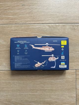 Maqueta Helicóptero Madera Veter Models Premium