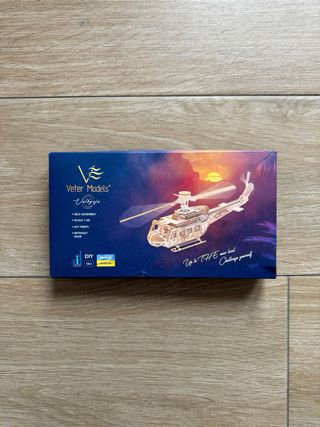 Maqueta Helicóptero Madera Veter Models Premium