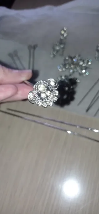 Aderezo Fallera Niña Plata