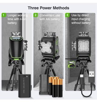 Nivel Láser 3D Huepar S03CG 3x360