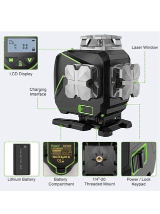 Nivel Láser 3D Huepar S03CG 3x360