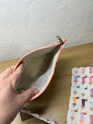 Set Bolso Tote y Neceser J.S. Ondo Perros Salchich