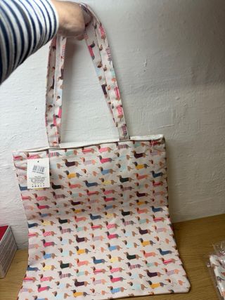 Set Bolso Tote y Neceser J.S. Ondo Perros Salchich