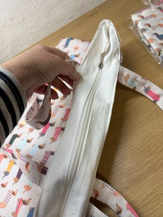 Set Bolso Tote y Neceser J.S. Ondo Perros Salchich