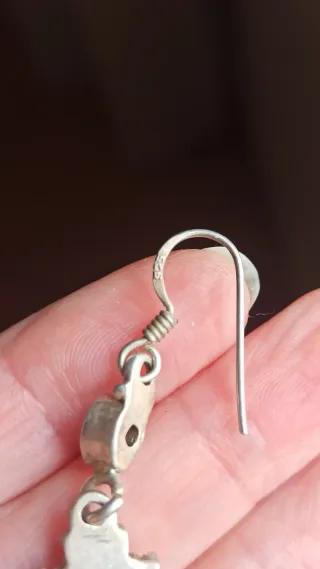 Pendientes Plata Ley Amatistas Moradas