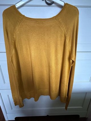 Jersey Stradivarius color mostaza, mujer Talla M