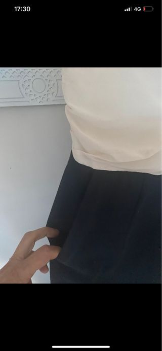 Vestido Paul & Joe palabra de honor bicolor.  Nuev