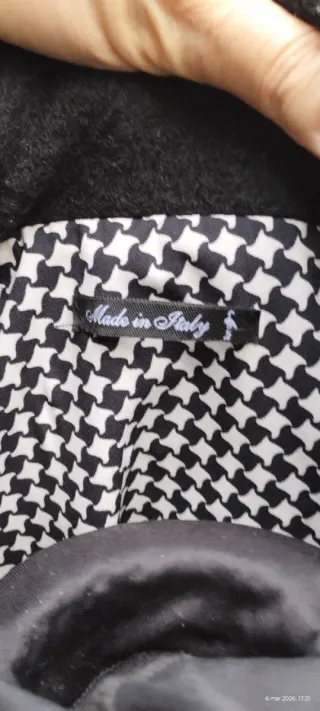 Cappotto donna Made in Italy tg 48 nero