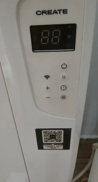 Calefactor Créate Warm Cristal 2000W con wifi