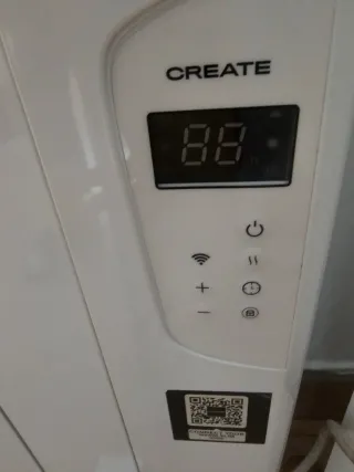 Calefactor Créate Warm Cristal 2000W con wifi