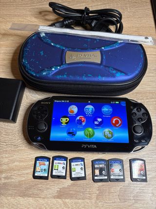 Sony PS Vita OLED Negra + 6 Juegos
